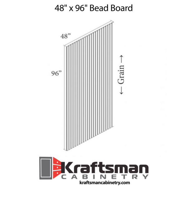 Kraftsman Cabinetry Bead Board Summit White Shaker