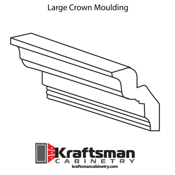 Kraftsman Cabinetry Large Crown Moulding Hickory Shaker