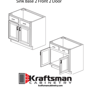 Kraftsman Cabinetry Sink Base 2 Front 2 Door West Point Grey