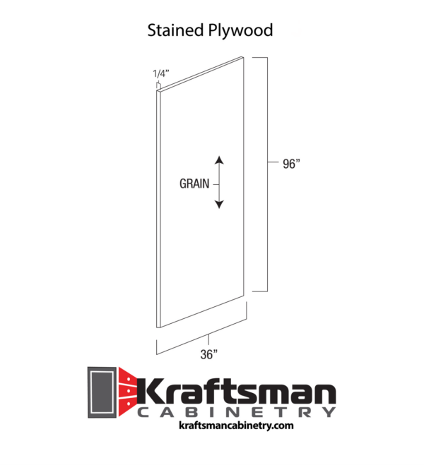 Kraftsman Cabinetry Stained Plywood Aspen White