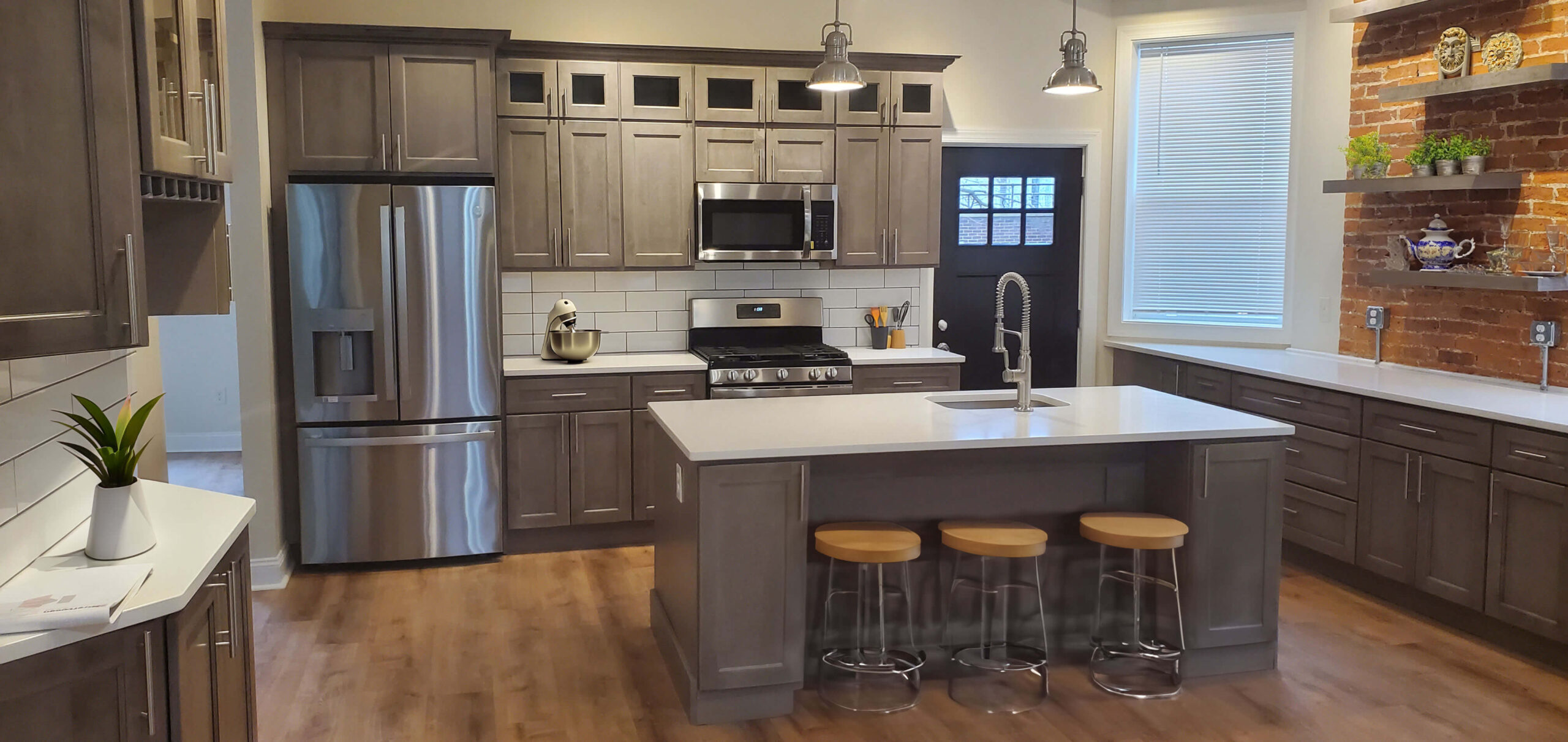 Winchester Gray cabinets by Kraftsman
