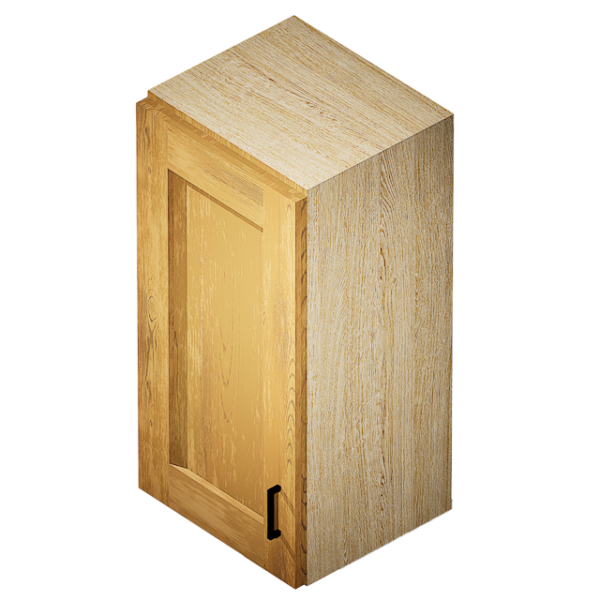 Kraftsman Cabinetry Wall Cabinet 1 Door Hickory Shaker