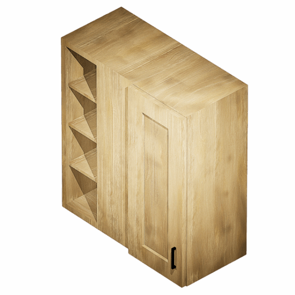 Kraftsman Cabinetry Blind Corner Wall Cabinet 1 Door Cambridge Shaker