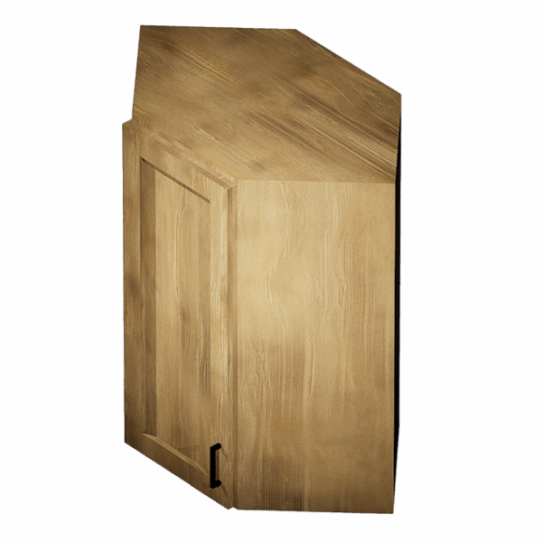 Kraftsman Cabinetry Diagonal Corner Wall Cabinet 1 Door Cambridge Shaker