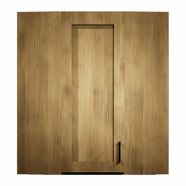 Diagonal Corner Wall Cabinet 1 Door Cambridge Shaker - Image 2