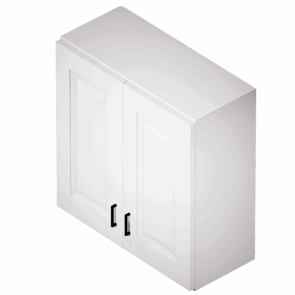Kraftsman Cabinetry Wall Cabinet 2 Door Cambridge Shaker