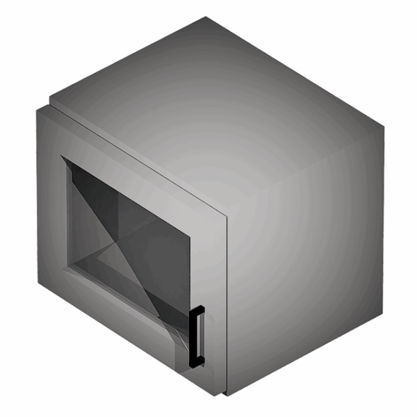 Kraftsman Cabinetry Wall Cabinet 1 Door Glass Summit Platinum Shaker