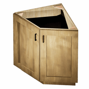 Kraftsman Cabinetry Base End Angle Cabinet 2 Door Cambridge Shaker