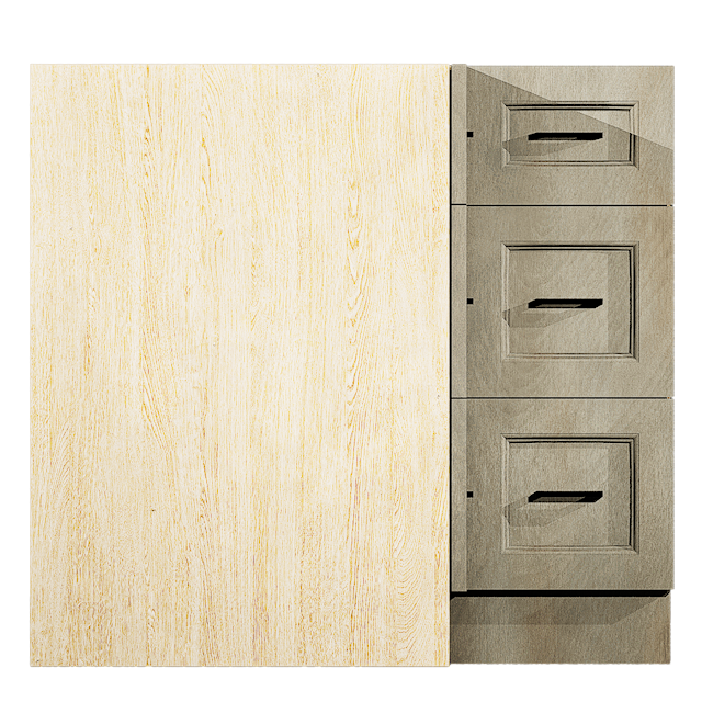 Corner Base Cabinet 3 Drawer - Image 2