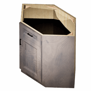 Kraftsman Cabinetry Diagonal Corner Sink Base 1 Front 1 Door West Point Grey