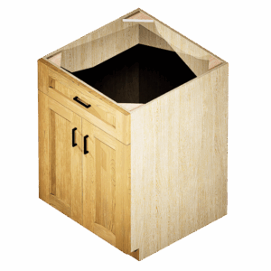 Kraftsman Cabinetry Base Cabinet 1 Drawer 2 Door Winchester Grey