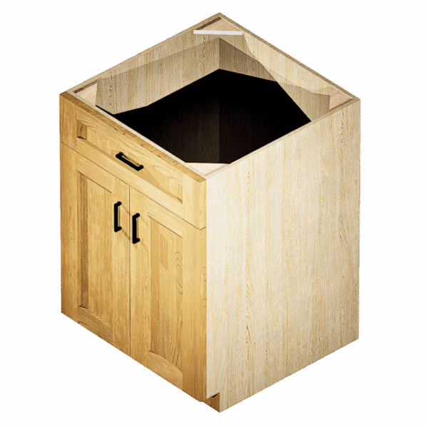 Kraftsman Cabinetry Base Cabinet 1 Drawer 2 Door Winchester Grey