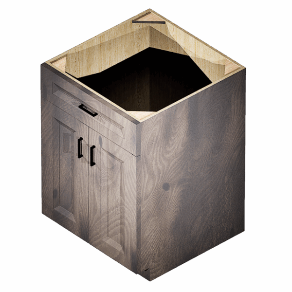 Kraftsman Cabinetry Base Cabinet 1 Drawer 2 Door Winchester Grey