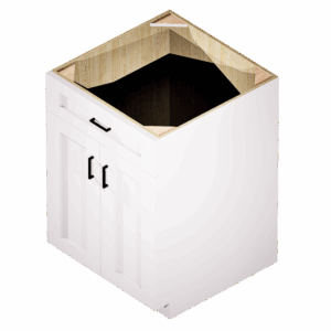 Kraftsman Cabinetry Base Cabinet 1 Drawer 2 Door Summit White Shaker