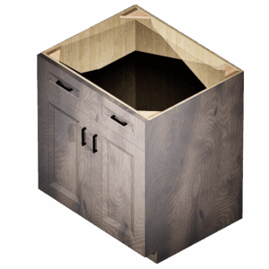 Kraftsman Cabinetry Base Cabinet 2 Drawer 2 Door West Point Grey