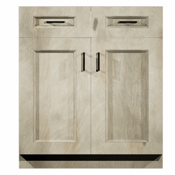 Base Cabinet 2 Drawer 2 Door Winchester Grey - Image 2
