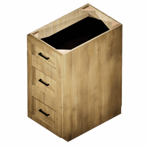 Kraftsman Cabinetry Drawer Base Cabinet 3 Drawer Cambridge Shaker
