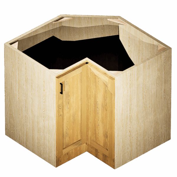 Kraftsman Cabinetry Base Easy Reach Hickory Shaker