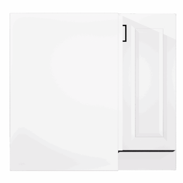 Lazy Susan Corner Base 2 Door Aspen White - Image 2
