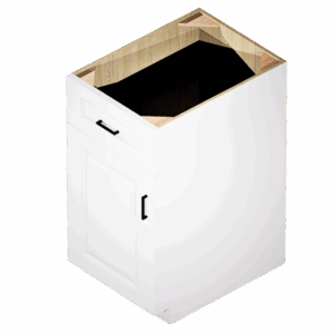Kraftsman Cabinetry Base Cabinet 1 Drawer 1 Door Aspen White
