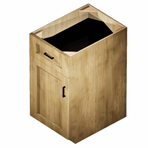 Kraftsman Cabinetry Base Cabinet 1 Drawer 1 Door Cambridge Shaker