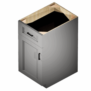 Kraftsman Cabinetry Base Cabinet 1 Drawer 1 Door Aspen White