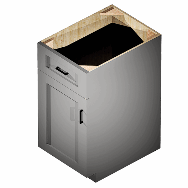 Kraftsman Cabinetry Base Cabinet 1 Drawer 1 Door Aspen White