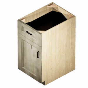 Kraftsman Cabinetry Base Cabinet 1 Drawer 1 Door Winchester Grey