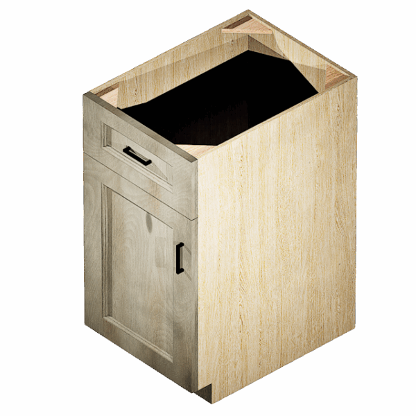 Kraftsman Cabinetry Base Cabinet 1 Drawer 1 Door Winchester Grey