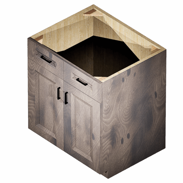 Kraftsman Cabinetry Sink Base 2 Front 2 Door West Point Grey